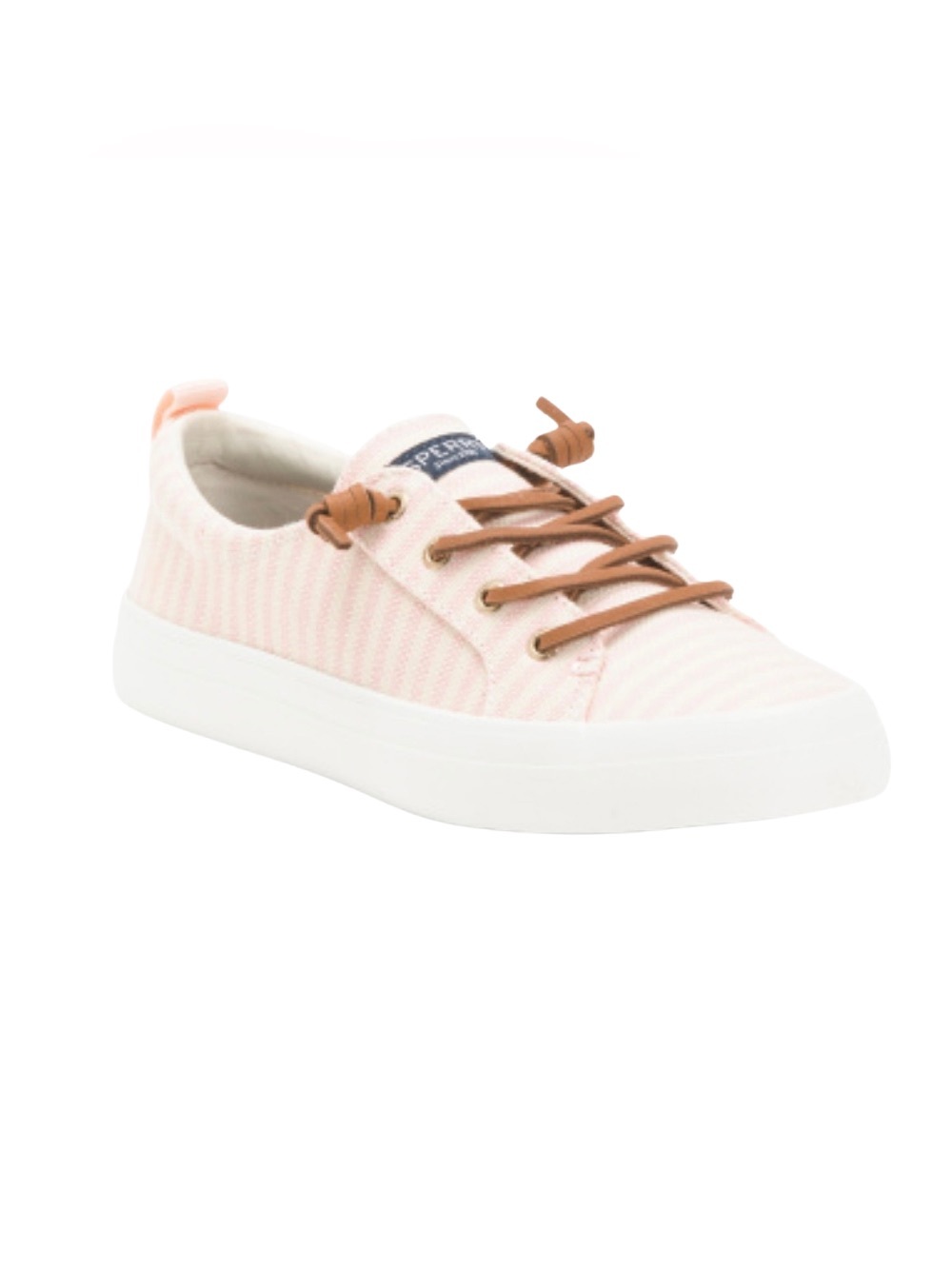 Sperry Crestvibe Canvas Sneakers – White/Pink | Women’s Size 6